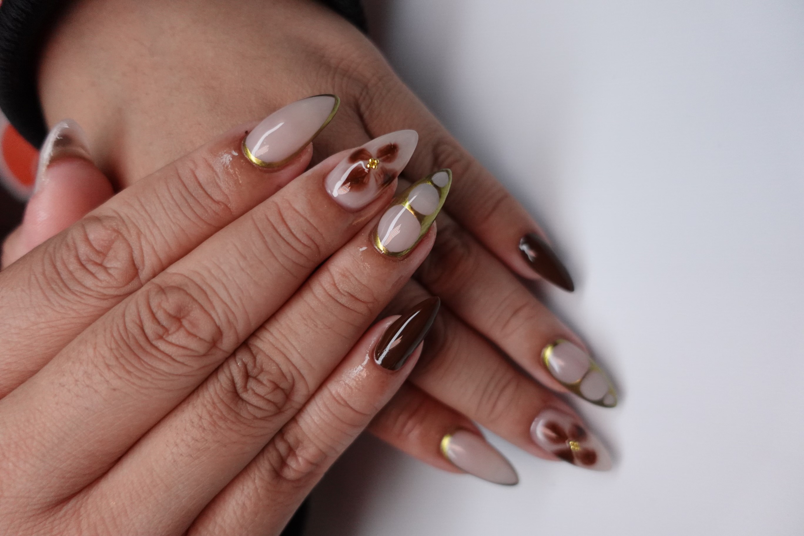 Elegant nail design with sophisticated patterns