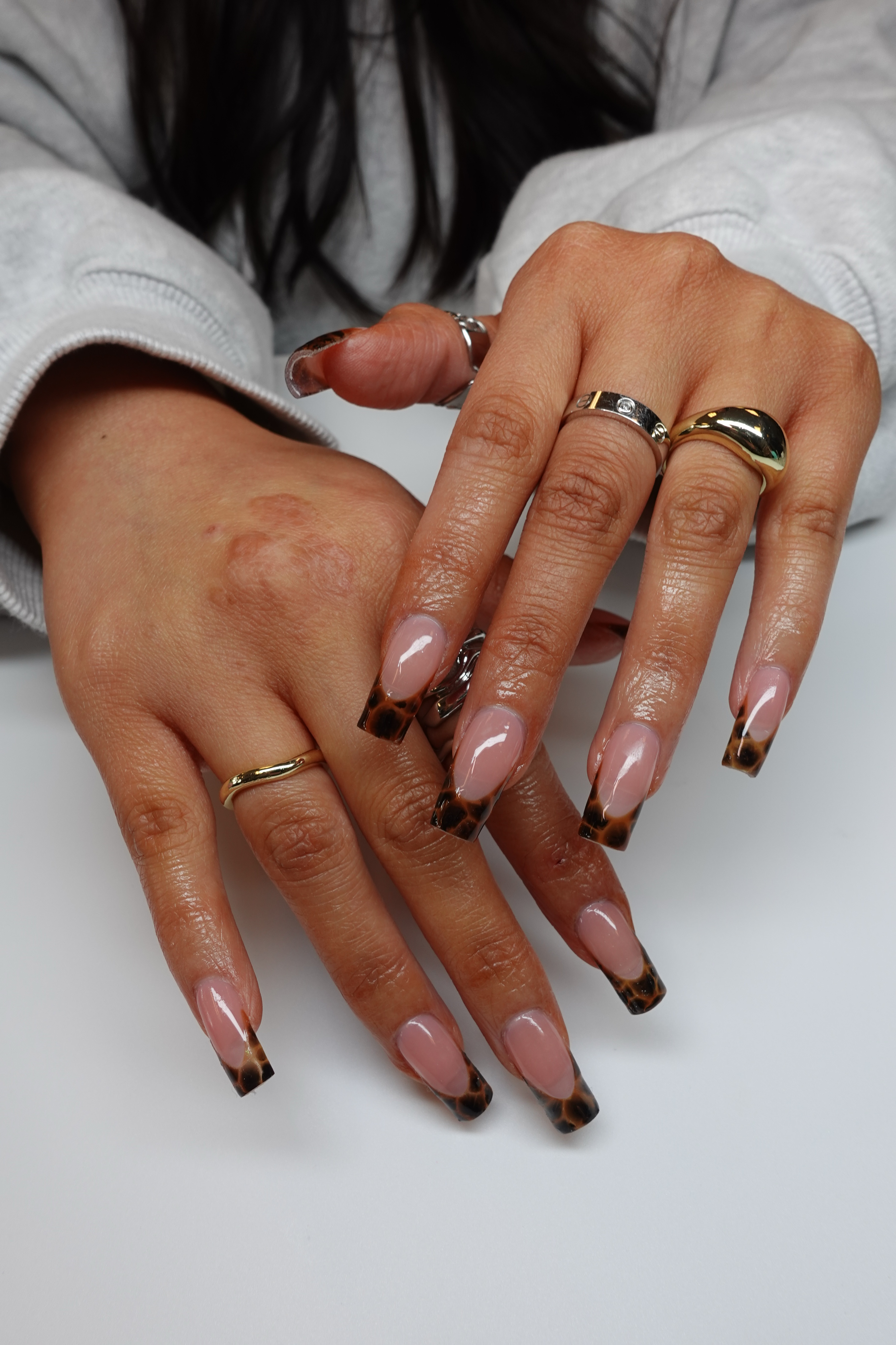 Stunning nail design with artistic flair