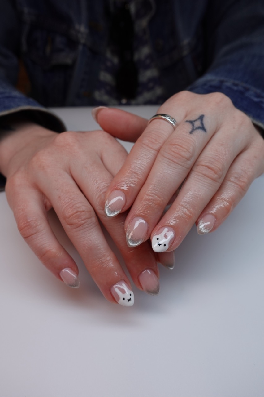 Classic nail design with modern twist
